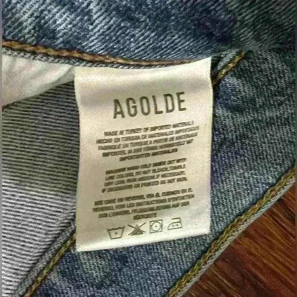 AGOLDE Riley High Rise Straight Jean in Blitz - Picture 8 of 13